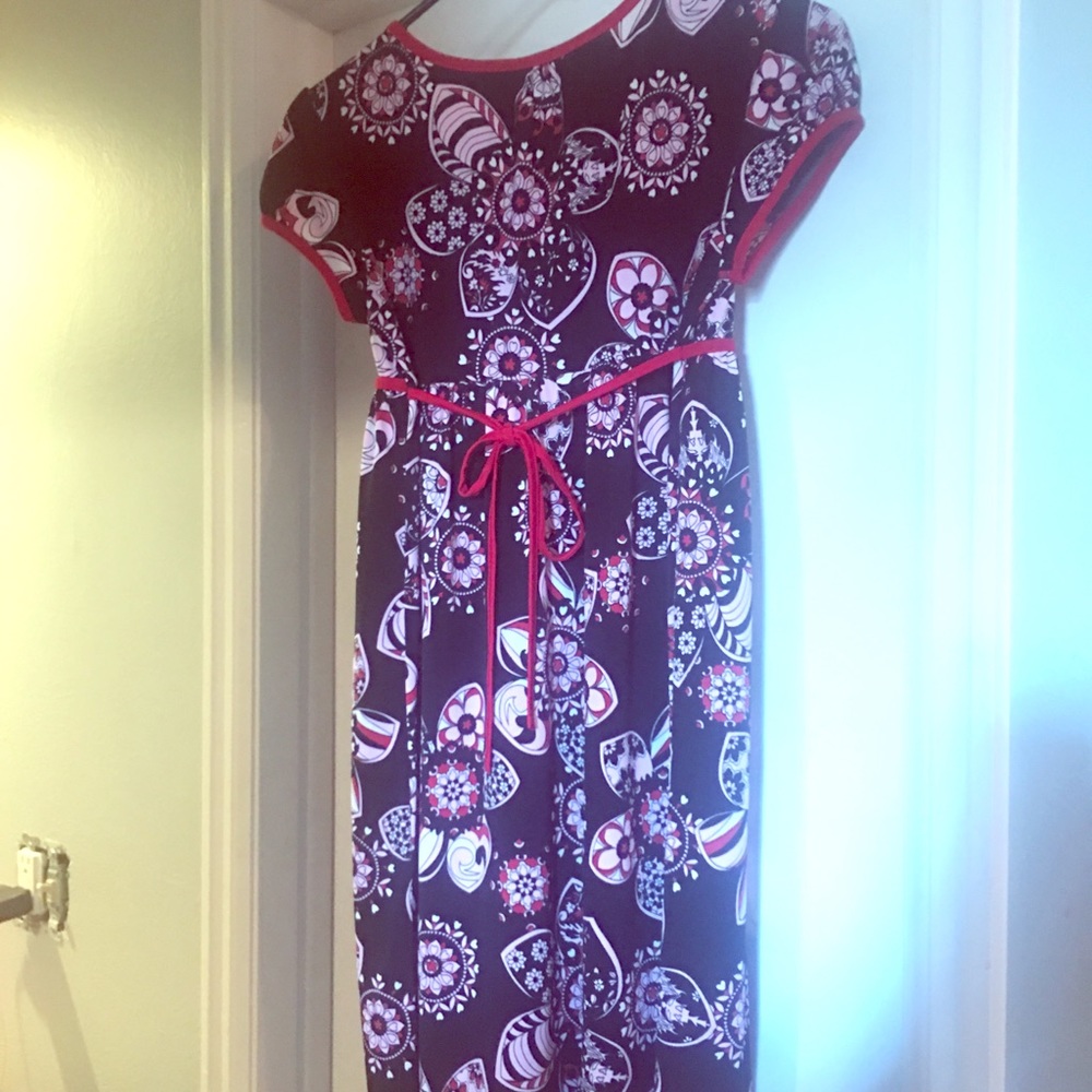 Girls 14 justice flower heart pattern dress